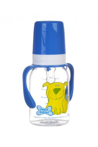 Бутылочка Canpol babies Цветная ферма с ручками, для кормления, пластик, соска силикон, 120 мл